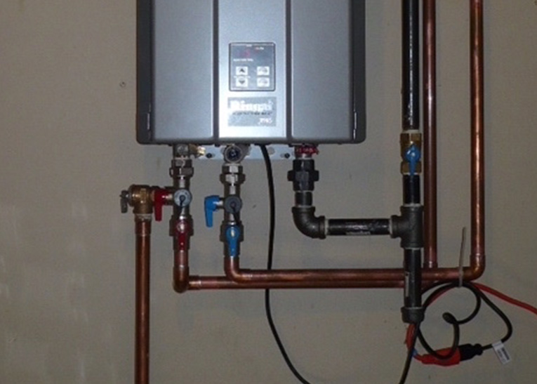 tankless water heater system