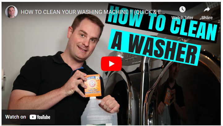 how to clean a washer youtube video