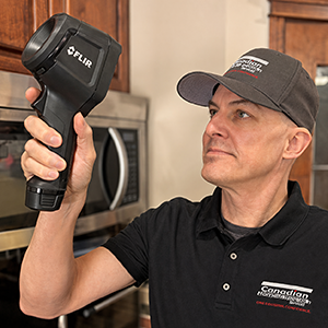 calgary home inspector with thermal camera